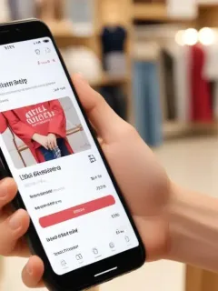 Shein return policy update notification on phone screen
