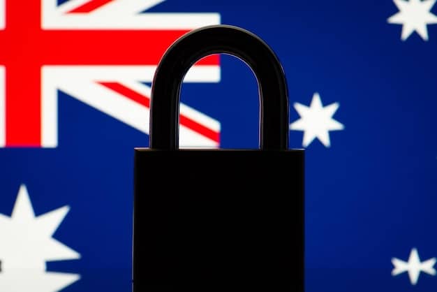 A close-up of a padlock icon next to a smartphone displaying a secure banking app, with the Union Jack flag subtly in the background.