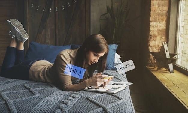 A person looking stressed, with multiple screens displaying various social media feeds and email inboxes. Coffee cups and scattered papers surround them, emphasizing the chaotic and distracting environment.