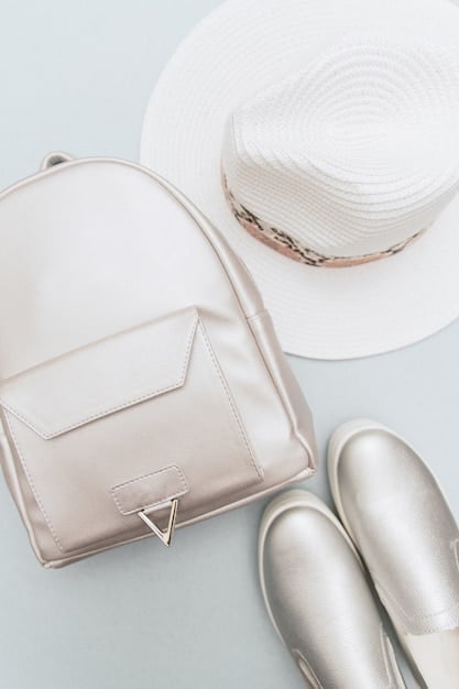 A flat lay of a chic mini bag next to a stylish, oversized tote bag, both from Shein, on a neutral-toned surface, illustrating the contrast and versatility of bag trends.