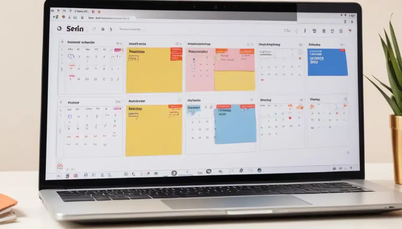 Laptop screen with Shein tabs, calendar, and notification for strategic shopping
