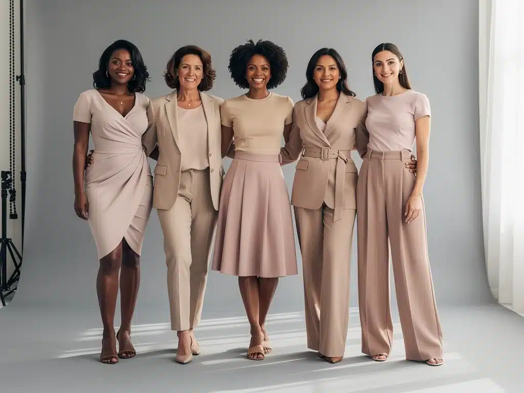 Diverse women showcasing various body shapes in flattering 2026 fashion styles.